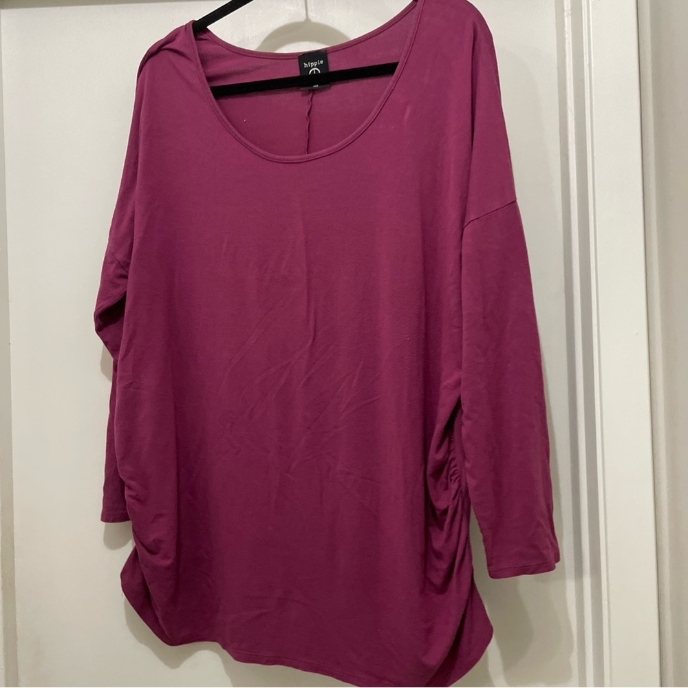 Hippie Chic USA 3/4 length sleeve shirt. 3X